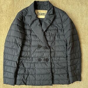 Herno Navy Blazer Puffer Jacket